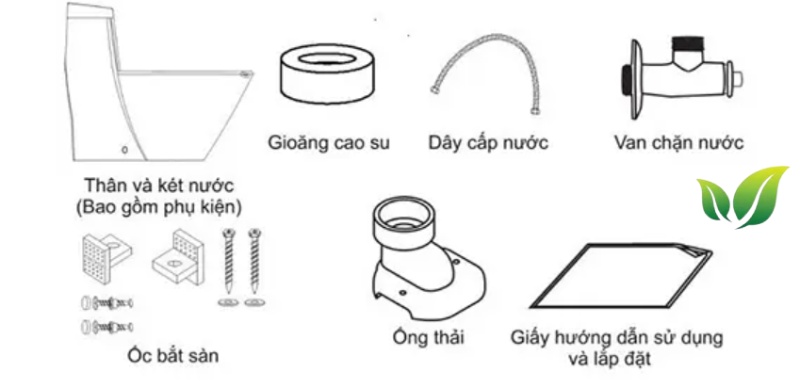 Cách lắp đặt bồn cầu inax tại nhà mà không cần thợ 11 Trọn bộ bồn cầu INAX.