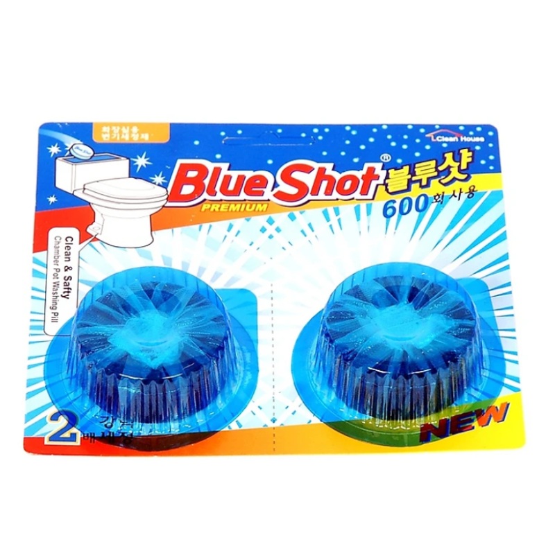 Cách sử dụng viên tẩy bồn cầu tại gia đình 7 Viên tẩy bồn cầu Blue Shot.