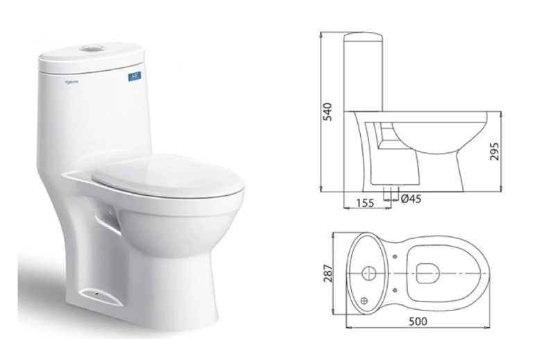 Kích thước bồn cầu tiểu chuẩn phổ biến nhất 4 Kích thước bồn cầu trẻ em.